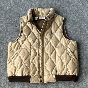 Wiman‎ Jacket Men Extra Large Workwear Vest VTG USA Tan Quilted Puffer Insulated